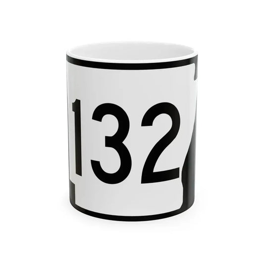Arkansas 132 (Arkansas) (Road Sign) White Coffee Mug 11oz - Go Mug Yourself