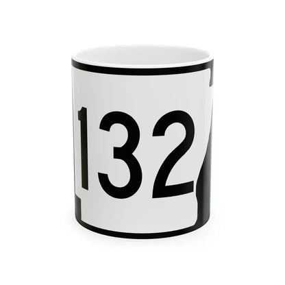 Arkansas 132 (Arkansas) (Road Sign) White Coffee Mug - Go Mug Yourself