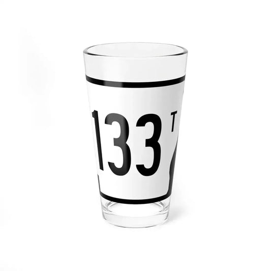 Arkansas 133T (Arkansas) (Road Sign) Pint Glass 16oz 16oz - Go Mug Yourself