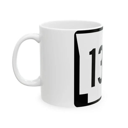 Arkansas 133T (Arkansas) (Road Sign) White Coffee Mug - Go Mug Yourself