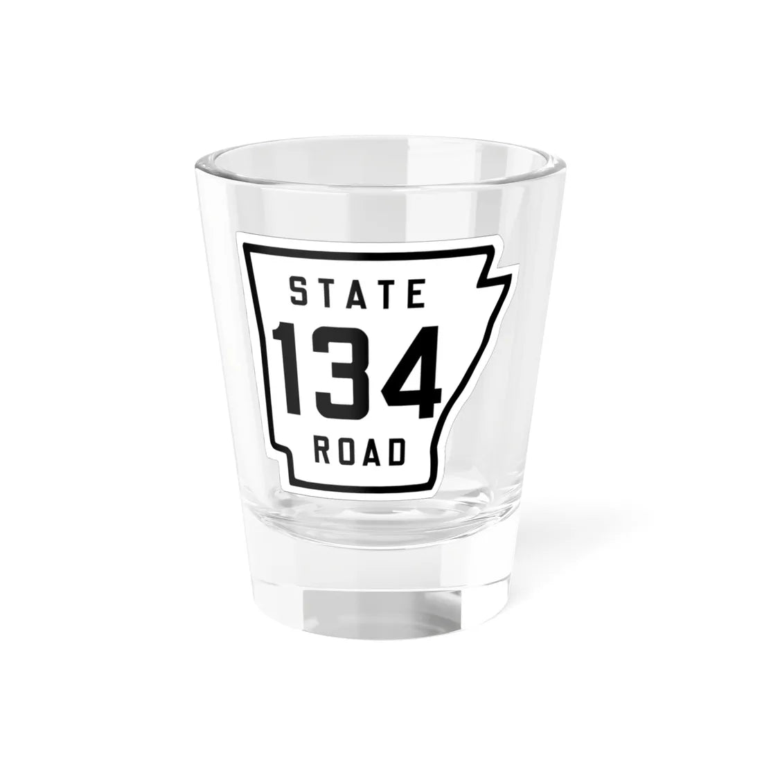 Arkansas 134 1926 (Arkansas) (Road Sign) Shot Glass 1.5oz 1.5oz - Go Mug Yourself