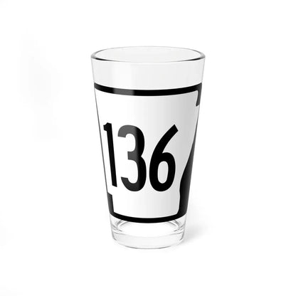 Arkansas 136 1970 (Arkansas) (Road Sign) Pint Glass 16oz 16oz - Go Mug Yourself