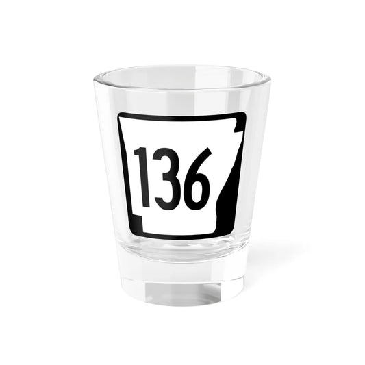 Arkansas 136 1970 (Arkansas) (Road Sign) Shot Glass 1.5oz 1.5oz - Go Mug Yourself