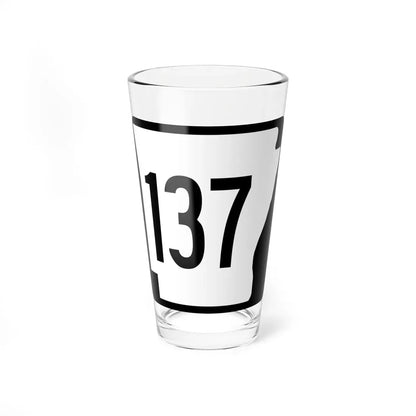 Arkansas 137 1970 (Arkansas) (Road Sign) Pint Glass 16oz 16oz - Go Mug Yourself