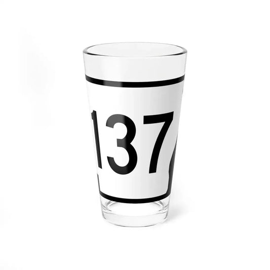 Arkansas 137 (Arkansas) (Road Sign) Pint Glass 16oz 16oz - Go Mug Yourself