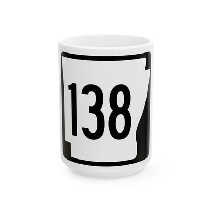 Arkansas 138 1970 (Arkansas) (Road Sign) White Coffee Mug 15oz - Go Mug Yourself