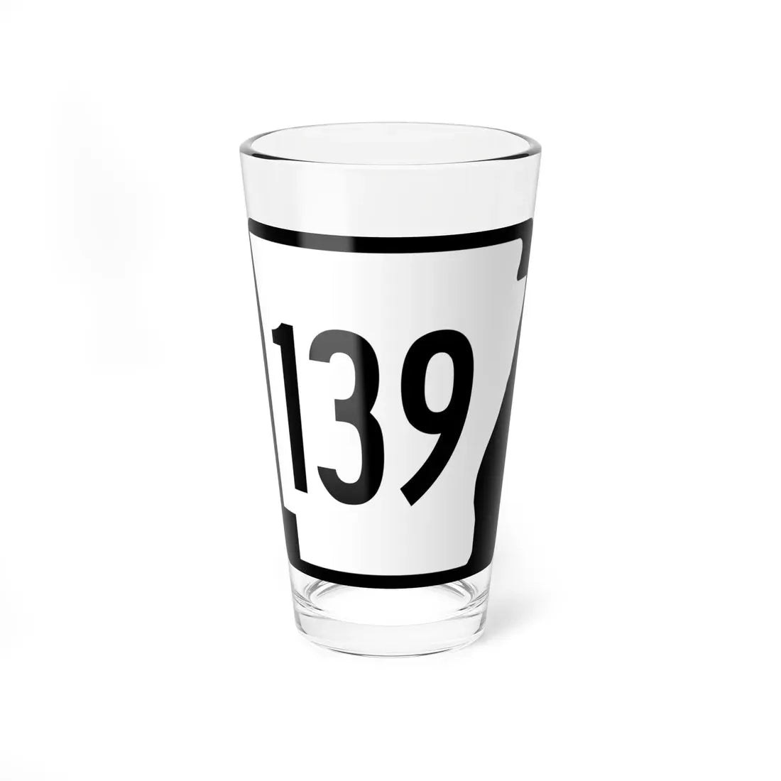 Arkansas 139 1970 (Arkansas) (Road Sign) Pint Glass 16oz 16oz - Go Mug Yourself