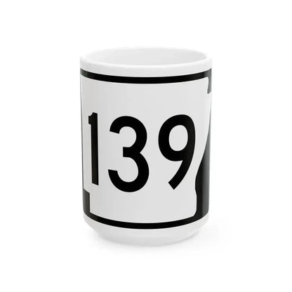 Arkansas 139 (Arkansas) (Road Sign) White Coffee Mug 15oz - Go Mug Yourself