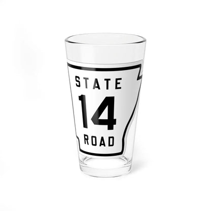 Arkansas 14 1926 (Arkansas) (Road Sign) Pint Glss 16oz 16oz - Go Mug Yourself