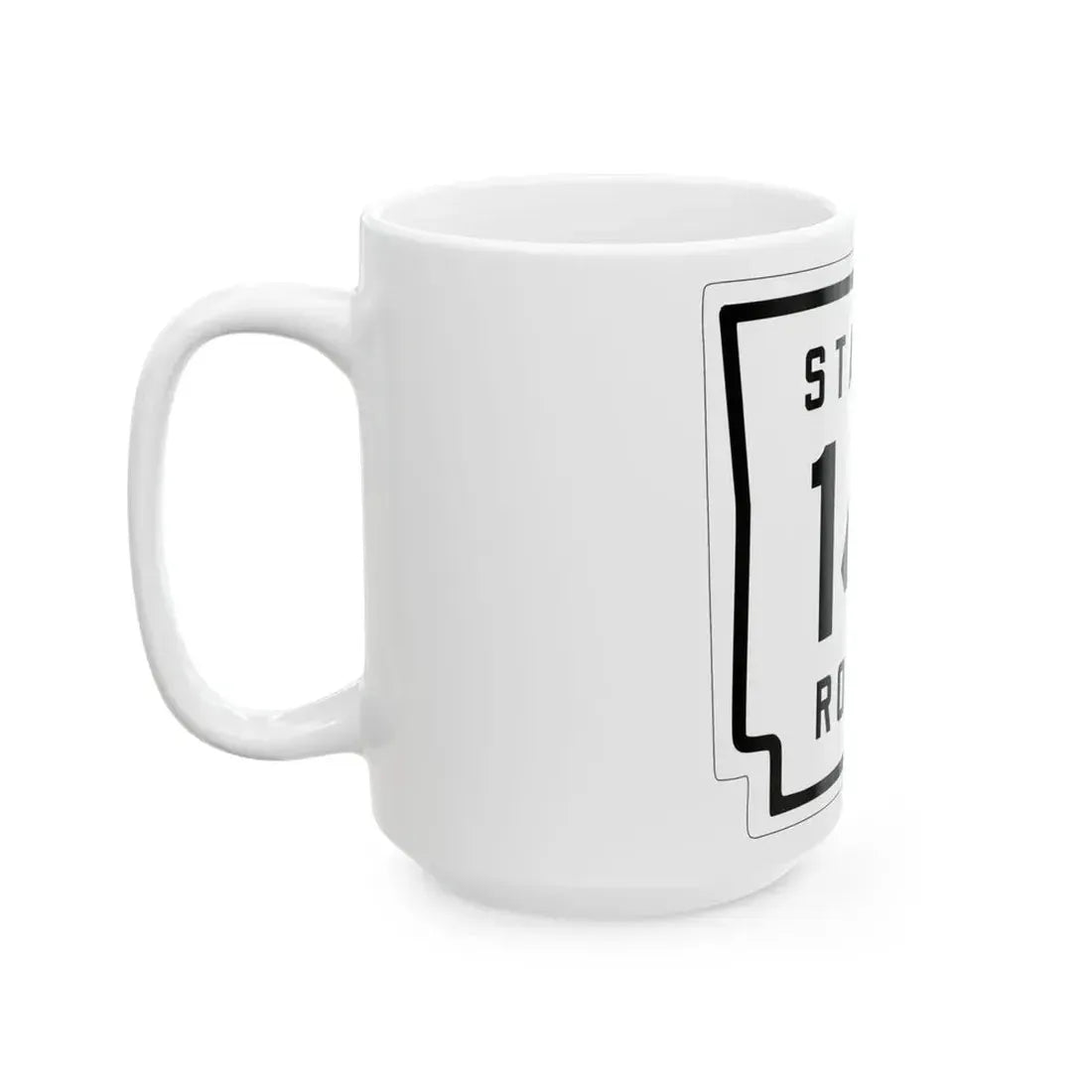 Arkansas 14 1926 (Arkansas) (Road Sign) White Coffee Mug - Go Mug Yourself