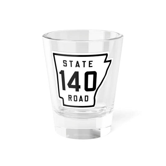 Arkansas 140 1926 (Arkansas) (Road Sign) Shot Glass 1.5oz 1.5oz - Go Mug Yourself