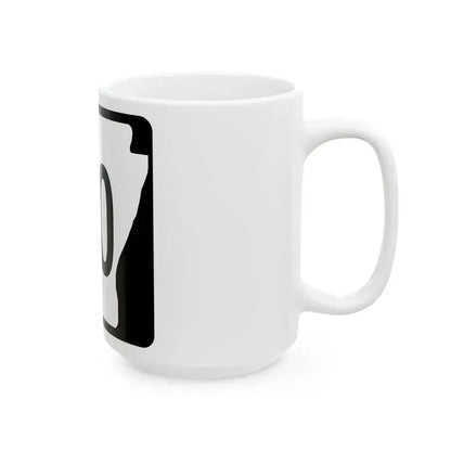 Arkansas 140 1970 (Arkansas) (Road Sign) White Coffee Mug - Go Mug Yourself