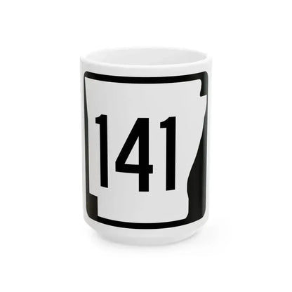 Arkansas 141 1970 (Arkansas) (Road Sign) White Coffee Mug 15oz - Go Mug Yourself