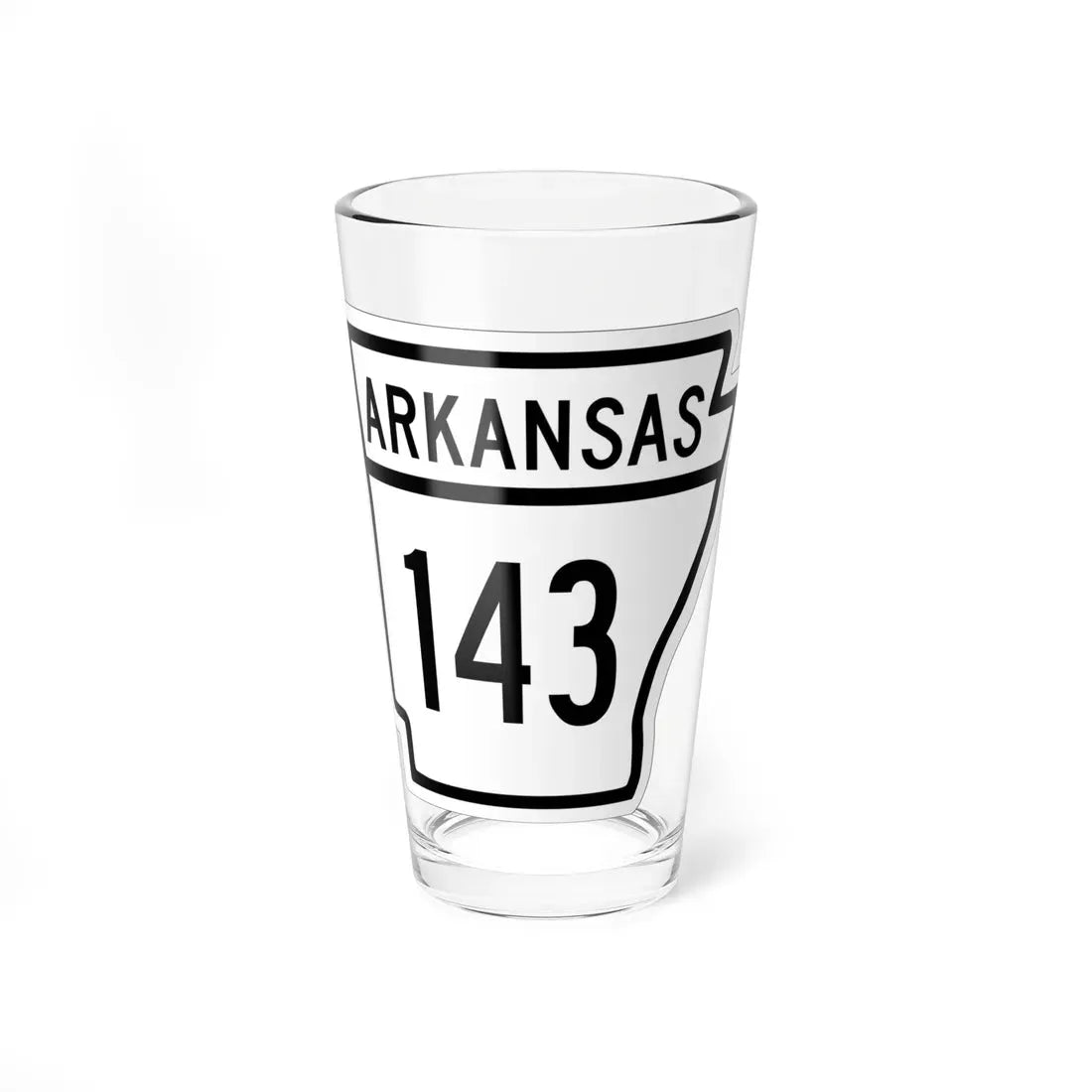 Arkansas 143 1948 (Arkansas) (Road Sign) Pint Glass 16oz 16oz - Go Mug Yourself