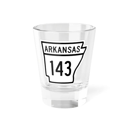 Arkansas 143 1948 (Arkansas) (Road Sign) Shot Glass 1.5oz 1.5oz - Go Mug Yourself