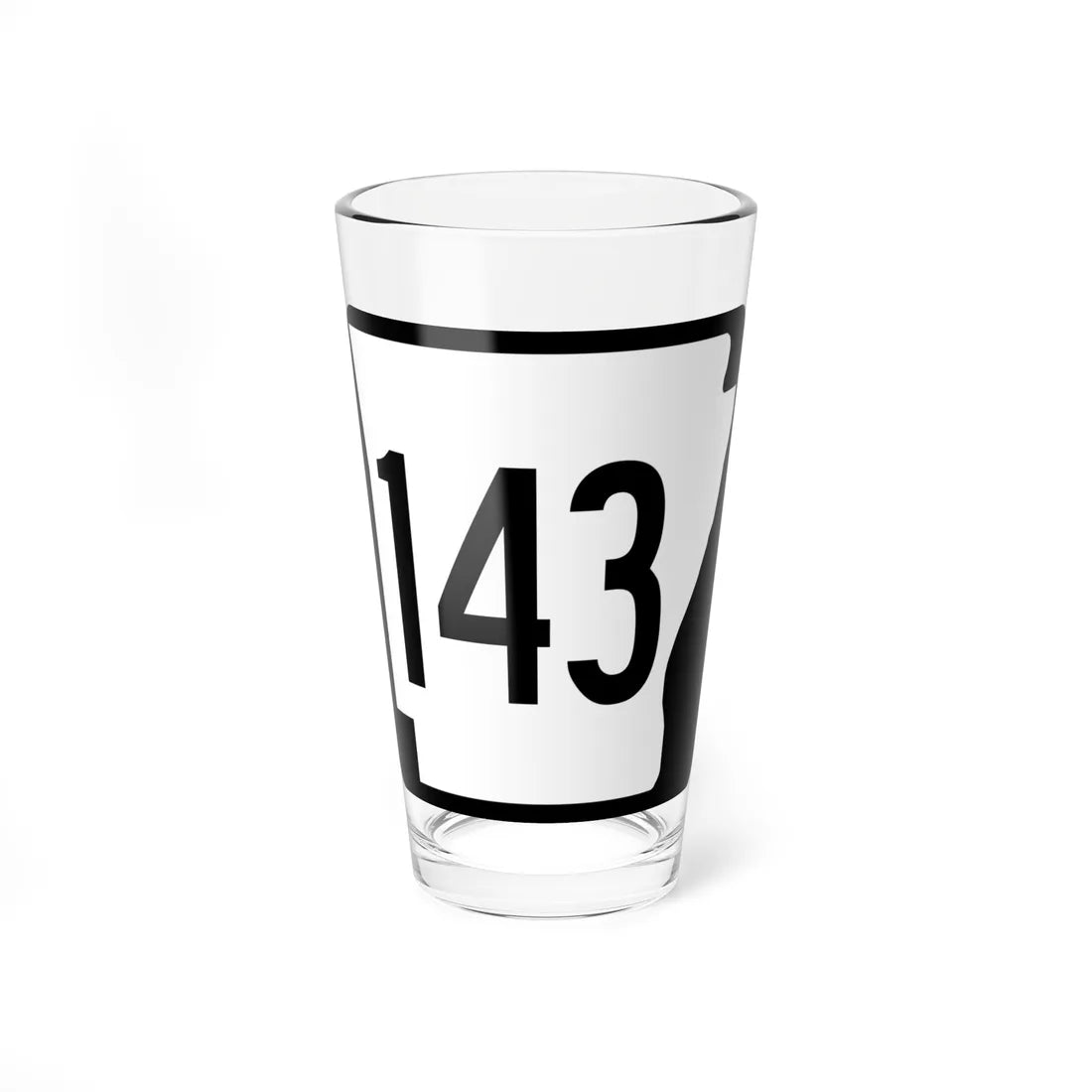 Arkansas 143 1970 (Arkansas) (Road Sign) Pint Glss 16oz 16oz - Go Mug Yourself