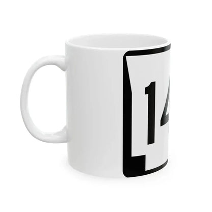 Arkansas 143 (Arkansas) (Road Sign) White Coffee Mug - Go Mug Yourself