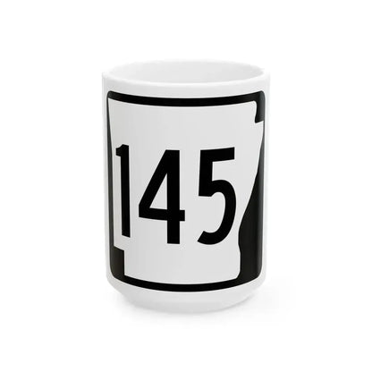 Arkansas 145 1970 (Arkansas) (Road Sign) White Coffee Mug 15oz - Go Mug Yourself