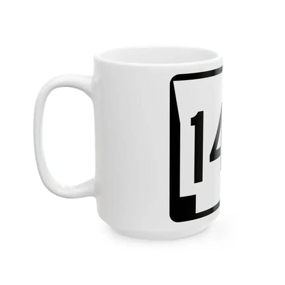 Arkansas 146 (Arkansas) (Road Sign) White Coffee Mug - Go Mug Yourself