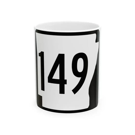 Arkansas 149 1970 (Arkansas) (Road Sign) White Coffee Mug 11oz - Go Mug Yourself