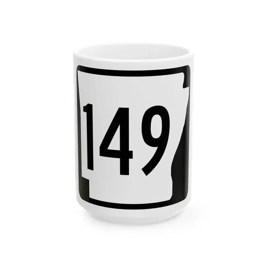 Arkansas 149 1970 (Arkansas) (Road Sign) White Coffee Mug - Go Mug Yourself