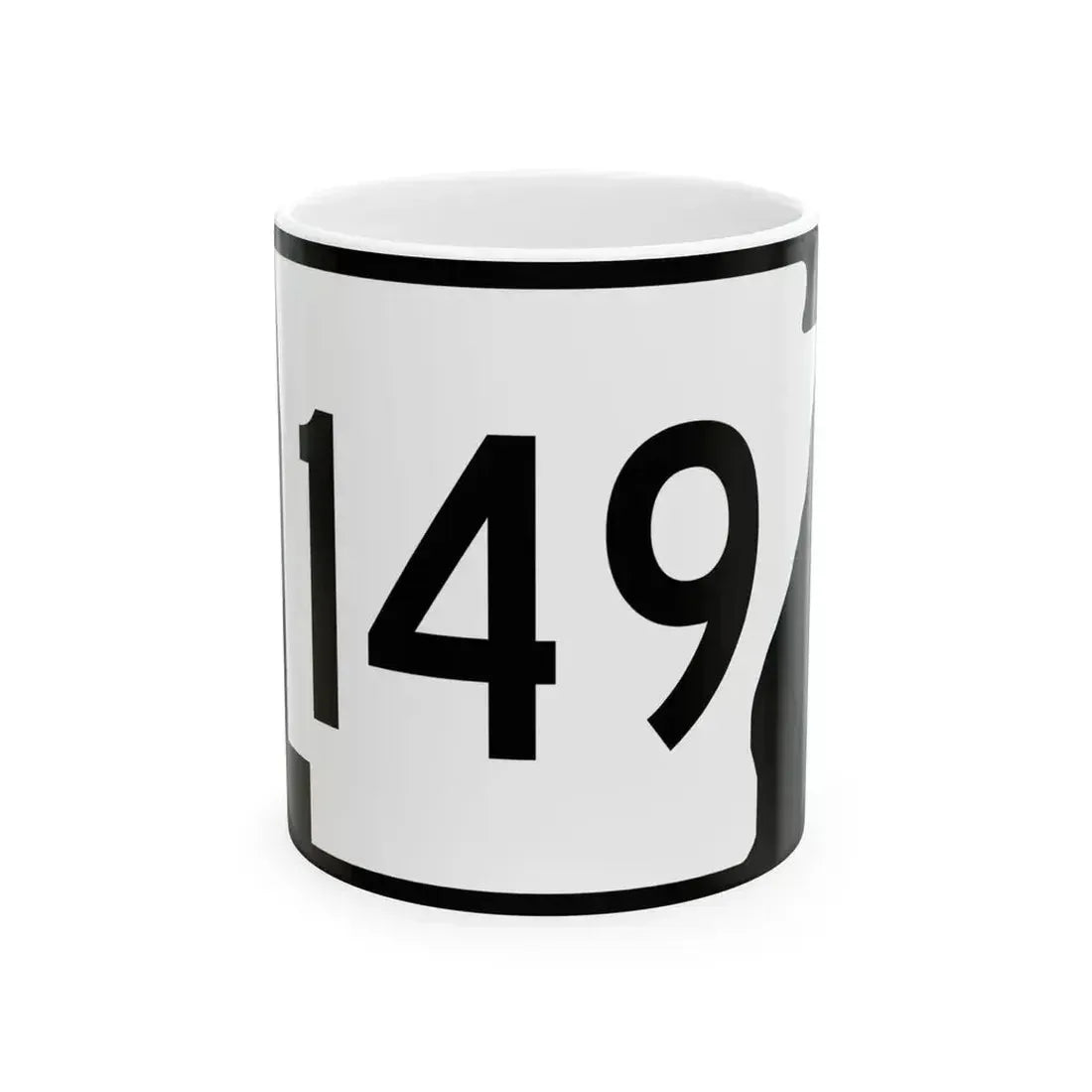 Arkansas 149 (Arkansas) (Road Sign) White Coffee Mug 11oz - Go Mug Yourself