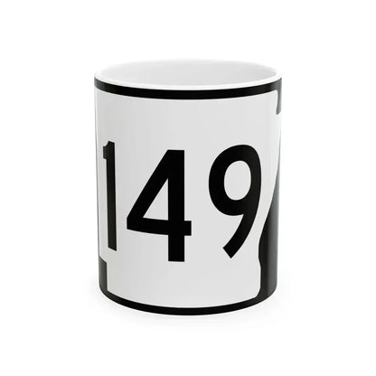 Arkansas 149 (Arkansas) (Road Sign) White Coffee Mug 11oz - Go Mug Yourself