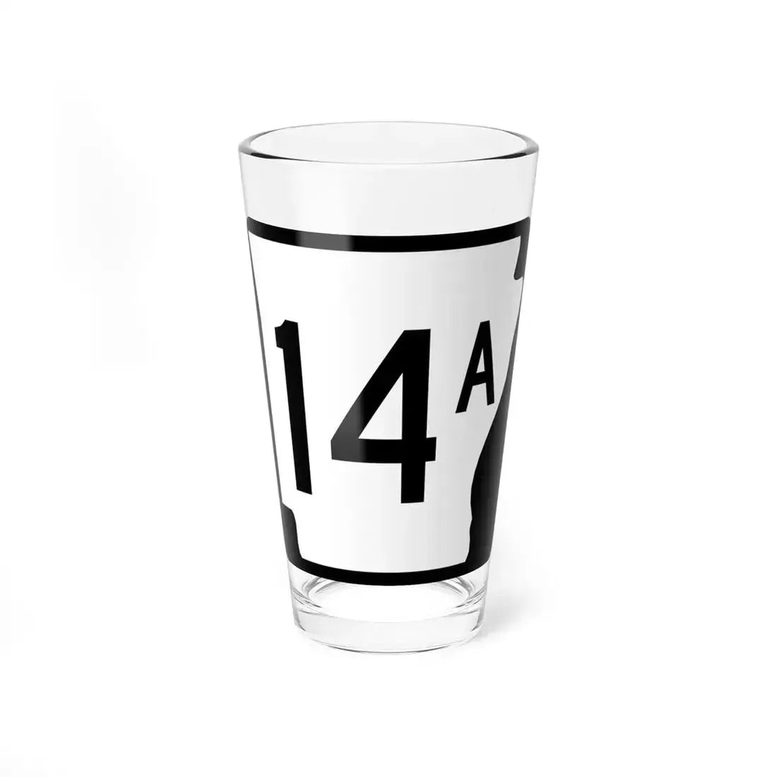 Arkansas 14A (Arkansas) (Road Sign) Pint Glass 16oz 16oz - Go Mug Yourself