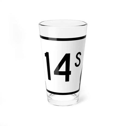 Arkansas 14S (Arkansas) (Road Sign) Pint Glass 16oz 16oz - Go Mug Yourself