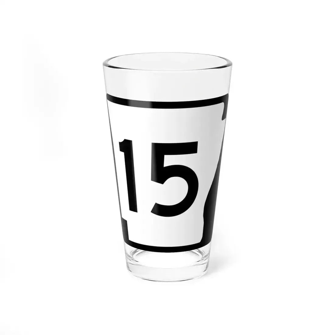 Arkansas 15 (Arkansas) (Road Sign) Pint Glass 16oz 16oz - Go Mug Yourself