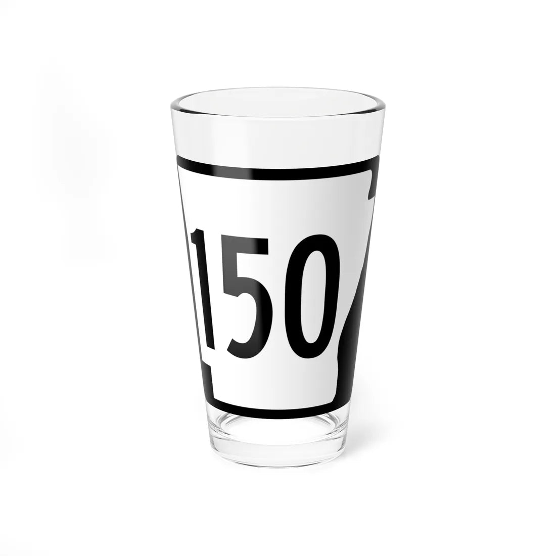 Arkansas 150 1970 (Arkansas) (Road Sign) Pint Glass 16oz 16oz - Go Mug Yourself