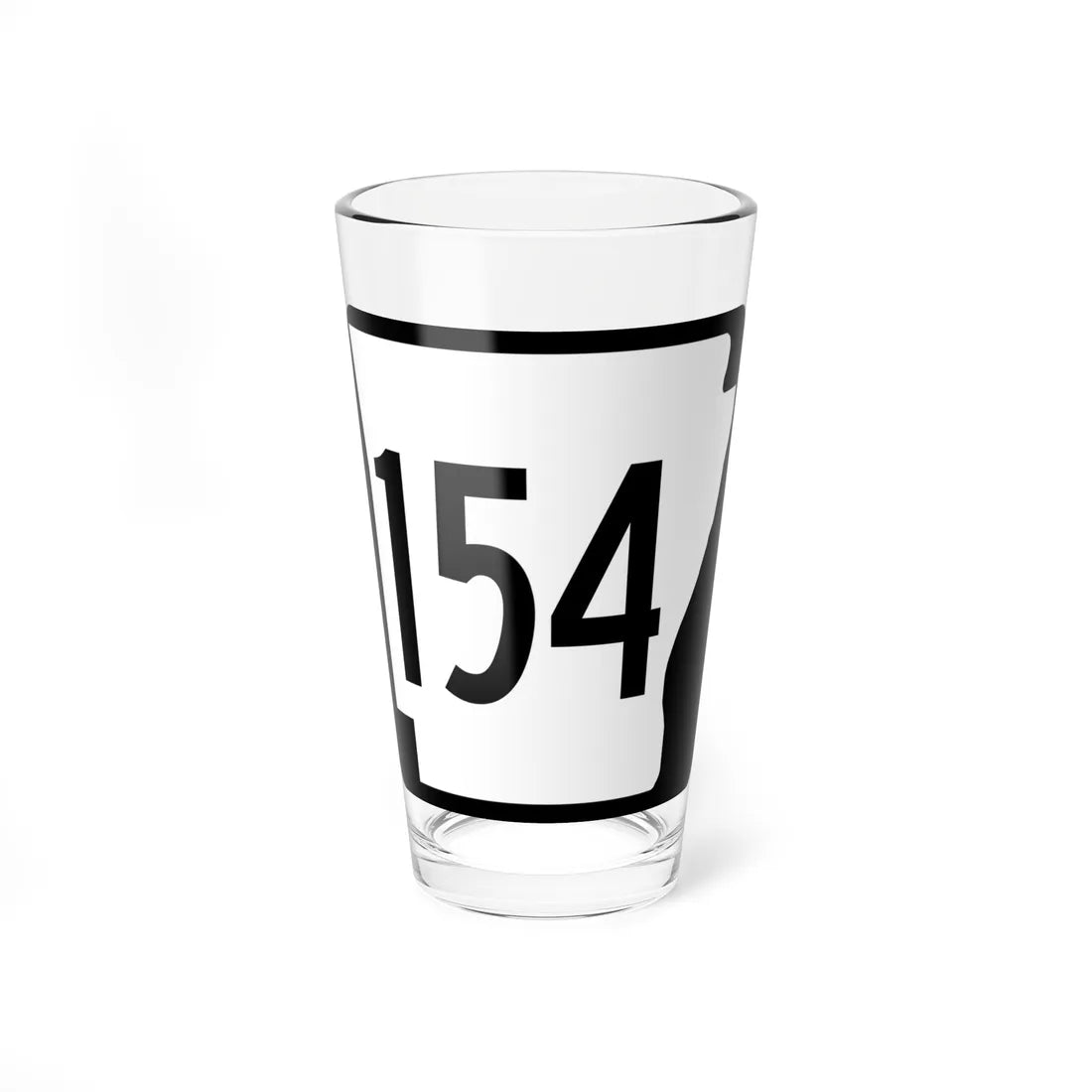 Arkansas 154 1970 (Arkansas) (Road Sign) Pint Glass 16oz 16oz - Go Mug Yourself