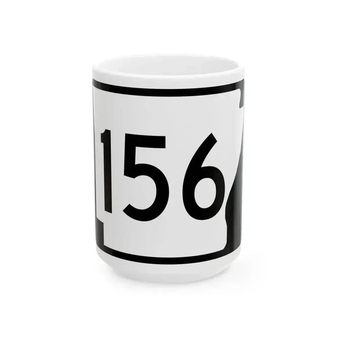 Arkansas 156 (Arkansas) (Road Sign) White Coffee Mug 15oz - Go Mug Yourself