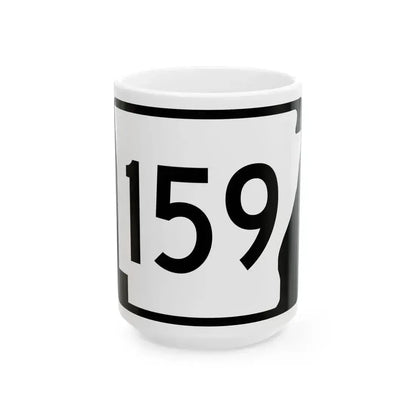 Arkansas 159 (Arkansas) (Road Sign) White Coffee Mug 15oz - Go Mug Yourself