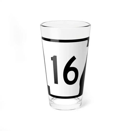 Arkansas 16 (Arkansas) (Road Sign) Pint Glss 16oz 16oz - Go Mug Yourself