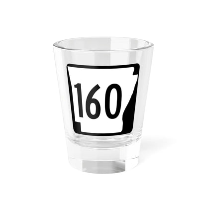 Arkansas 160 1970 (Arkansas) (Road Sign) Shot Glass 1.5oz 1.5oz - Go Mug Yourself