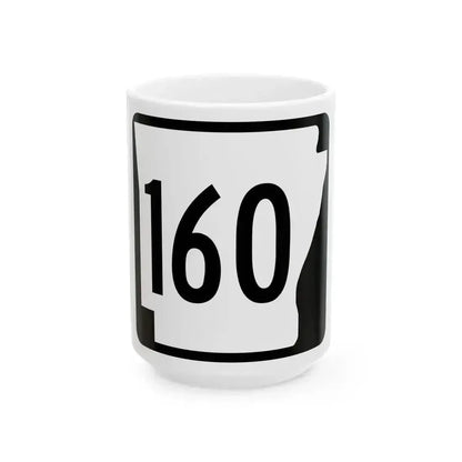 Arkansas 160 1970 (Arkansas) (Road Sign) White Coffee Mug 15oz - Go Mug Yourself