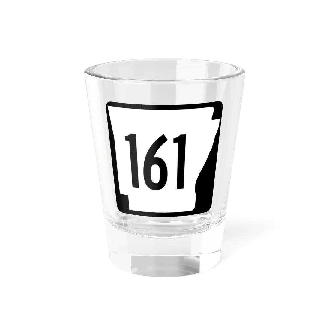 Arkansas 161 1970 (Arkansas) (Road Sign) Shot Glass 1.5oz 1.5oz - Go Mug Yourself