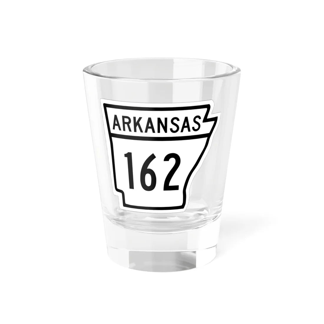 Arkansas 162 1948 (Arkansas) (Road Sign) Shot Glass 1.5oz 1.5oz - Go Mug Yourself