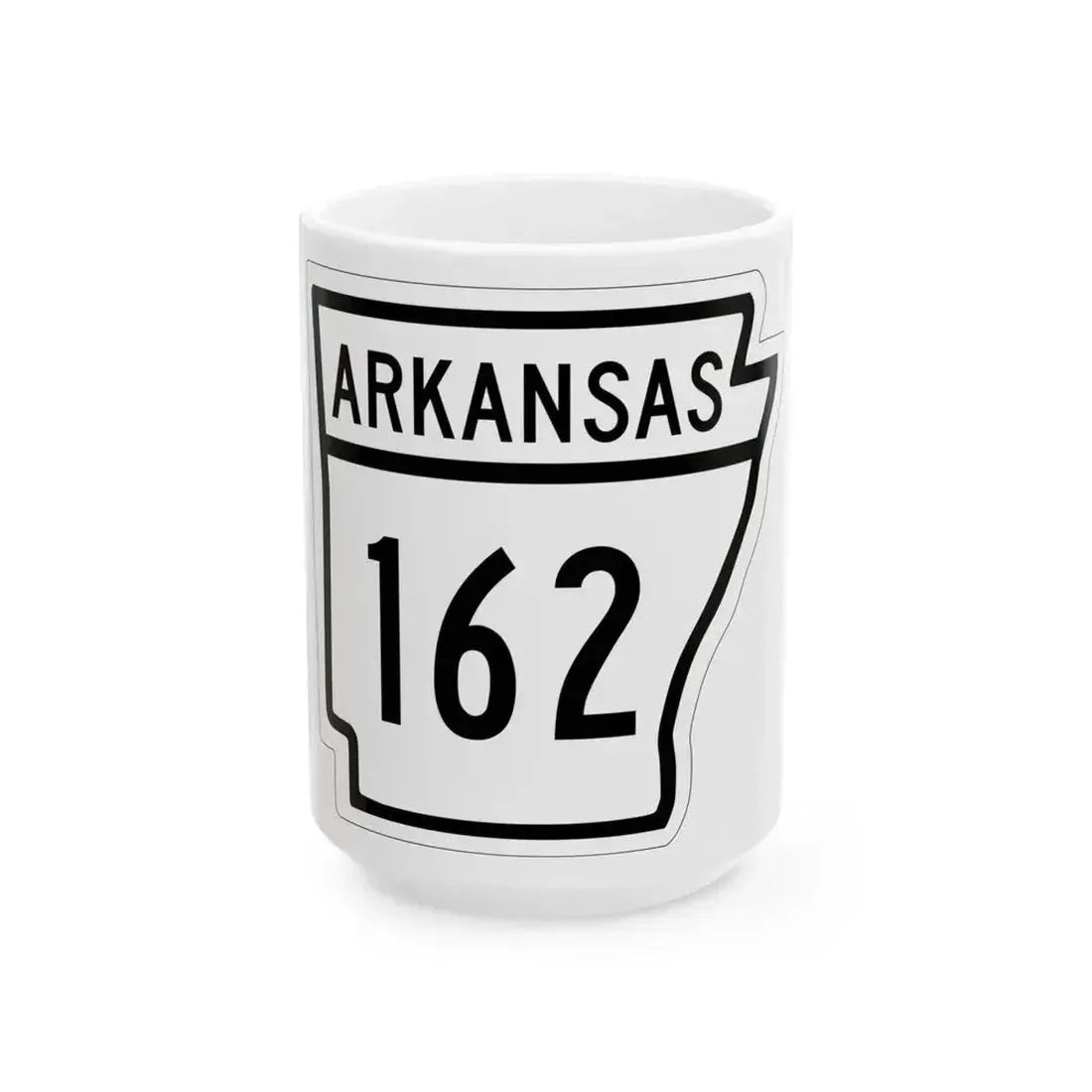 Arkansas 162 1948 (Arkansas) (Road Sign) White Coffee Mug 15oz - Go Mug Yourself