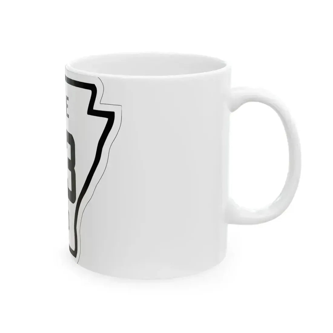 Arkansas 163 1926 (Arkansas) (Road Sign) White Coffee Mug - Go Mug Yourself