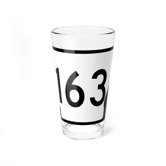 Arkansas 163 (Arkansas) (Road Sign) Pint Glass 16oz 16oz - Go Mug Yourself