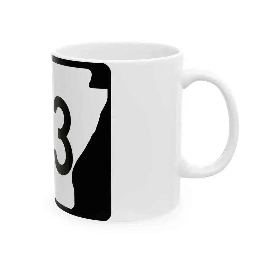 Arkansas 163 (Arkansas) (Road Sign) White Coffee Mug - Go Mug Yourself