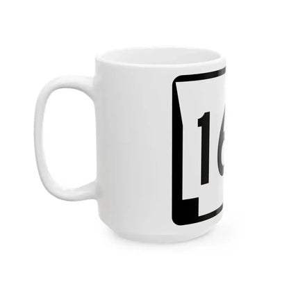 Arkansas 163 (Arkansas) (Road Sign) White Coffee Mug - Go Mug Yourself