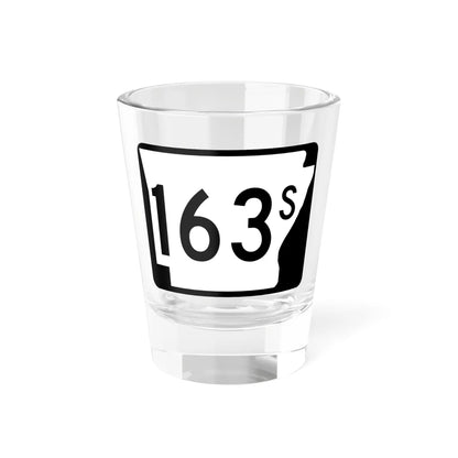 Arkansas 163S (Arkansas) (Road Sign) Shot Glass 1.5oz 1.5oz - Go Mug Yourself