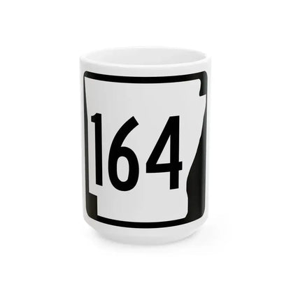 Arkansas 164 1970 (Arkansas) (Road Sign) White Coffee Mug 15oz - Go Mug Yourself