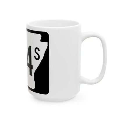 Arkansas 164S (Arkansas) (Road Sign) White Coffee Mug - Go Mug Yourself