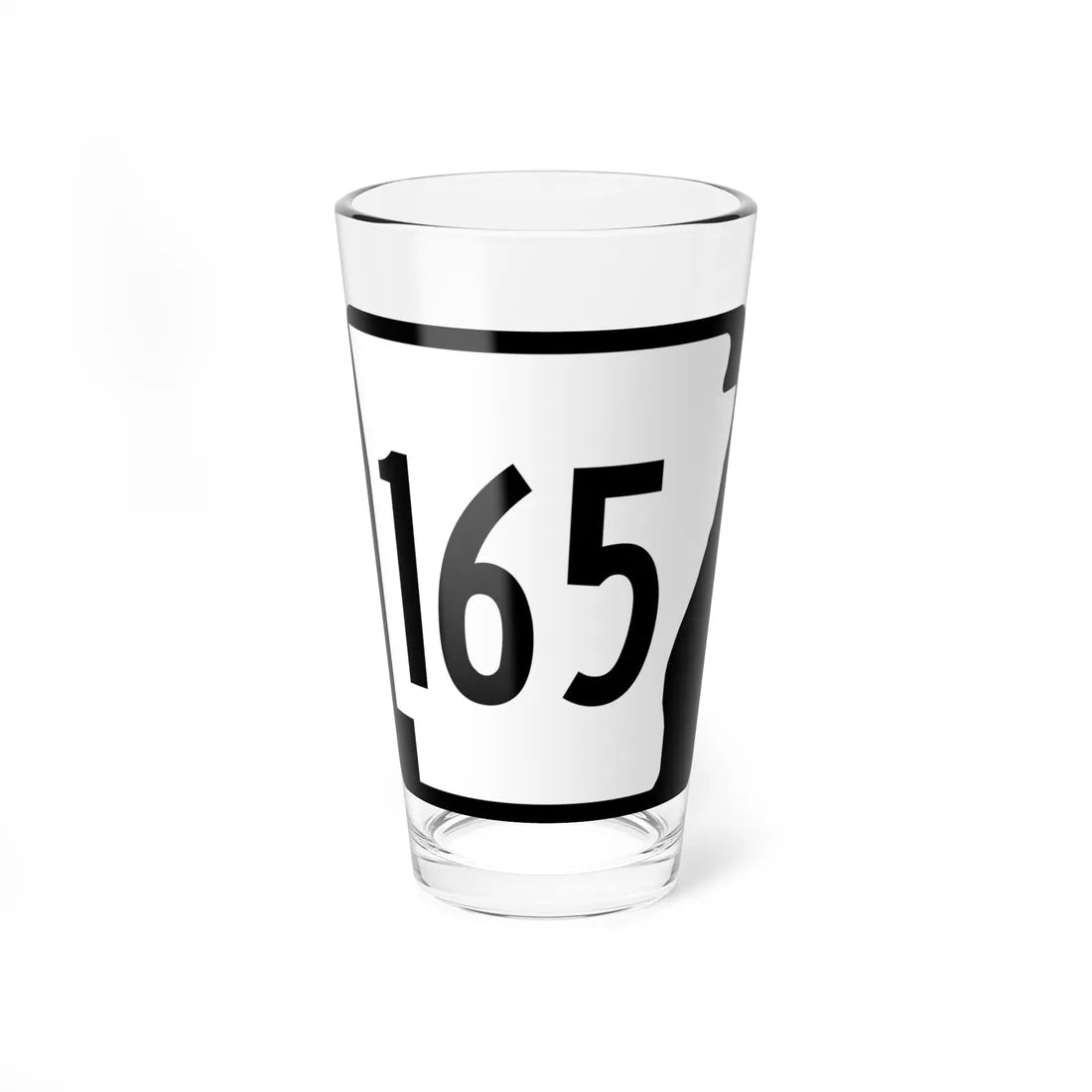 Arkansas 165 1970 (Arkansas) (Road Sign) Pint Glass 16oz 16oz - Go Mug Yourself