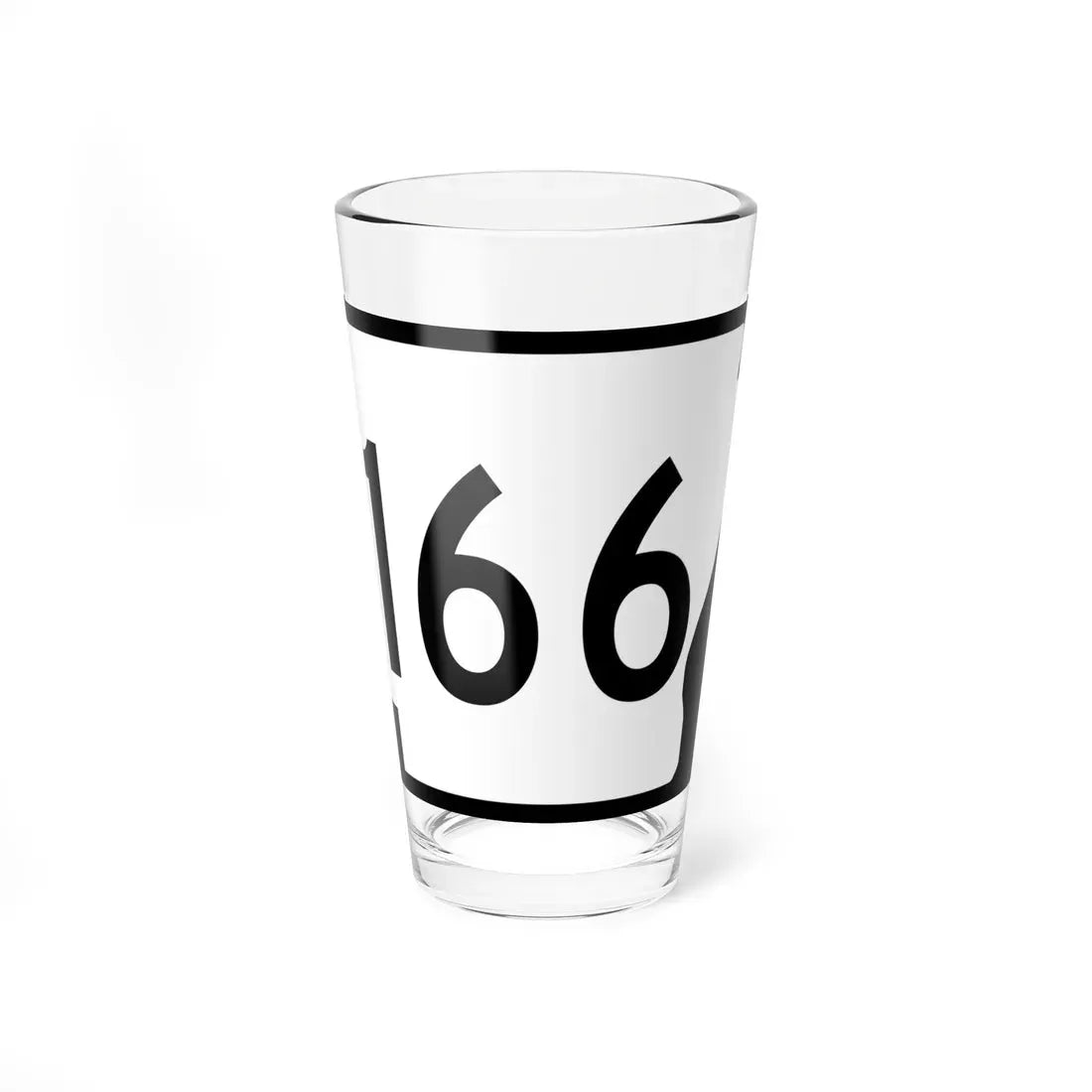 Arkansas 166 (Arkansas) (Road Sign) Pint Glass 16oz 16oz - Go Mug Yourself