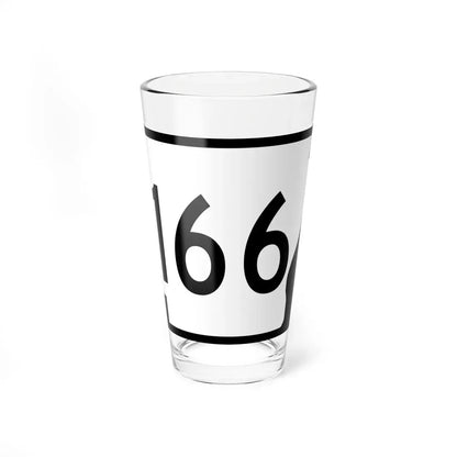 Arkansas 166 (Arkansas) (Road Sign) Pint Glass 16oz 16oz - Go Mug Yourself